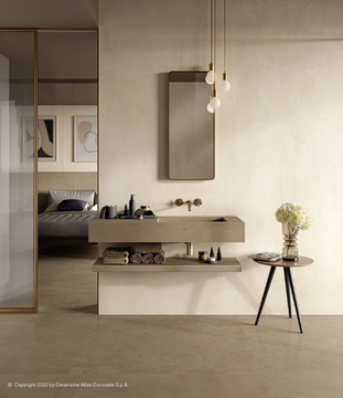 HABITAT CONTRACT - Wall-mounted single porcelain stoneware washbasin by Atlas Concorde - view 3
